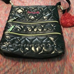 S/m double zipper Cross body bag